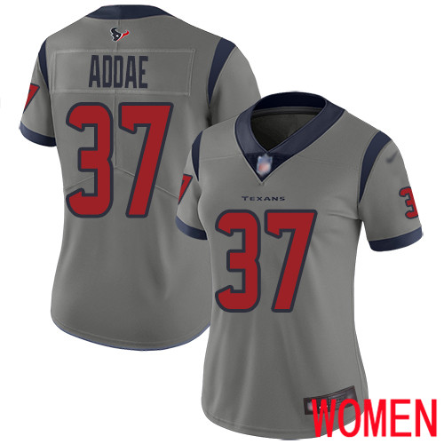 Houston Texans Limited Gray Women Jahleel Addae Jersey NFL Football #37 Inverted Legend